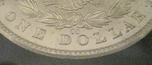 Morgan Dollar Mint Mark.