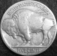 Buffalo/Indian Head Nickel - Reverse View